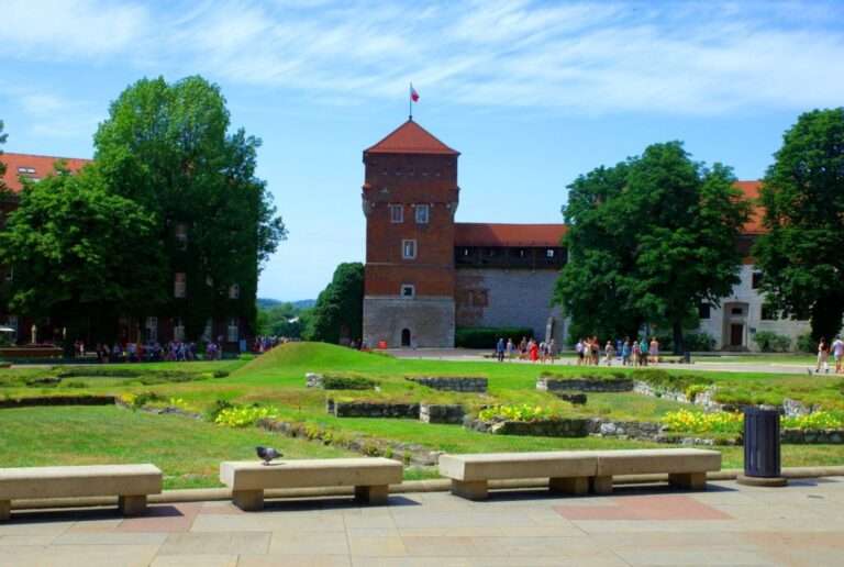 wzgórze wawelskie w lecie
